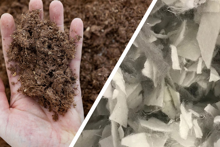 Textile Footing Flakes material or manufacturing context